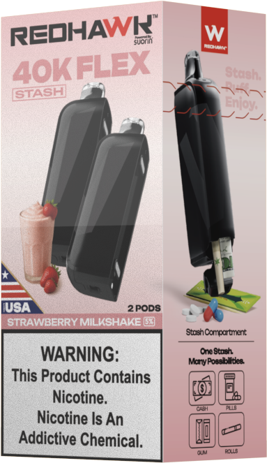 Strawberry Milkshake Replacement Pod Redhawk Single 2pk