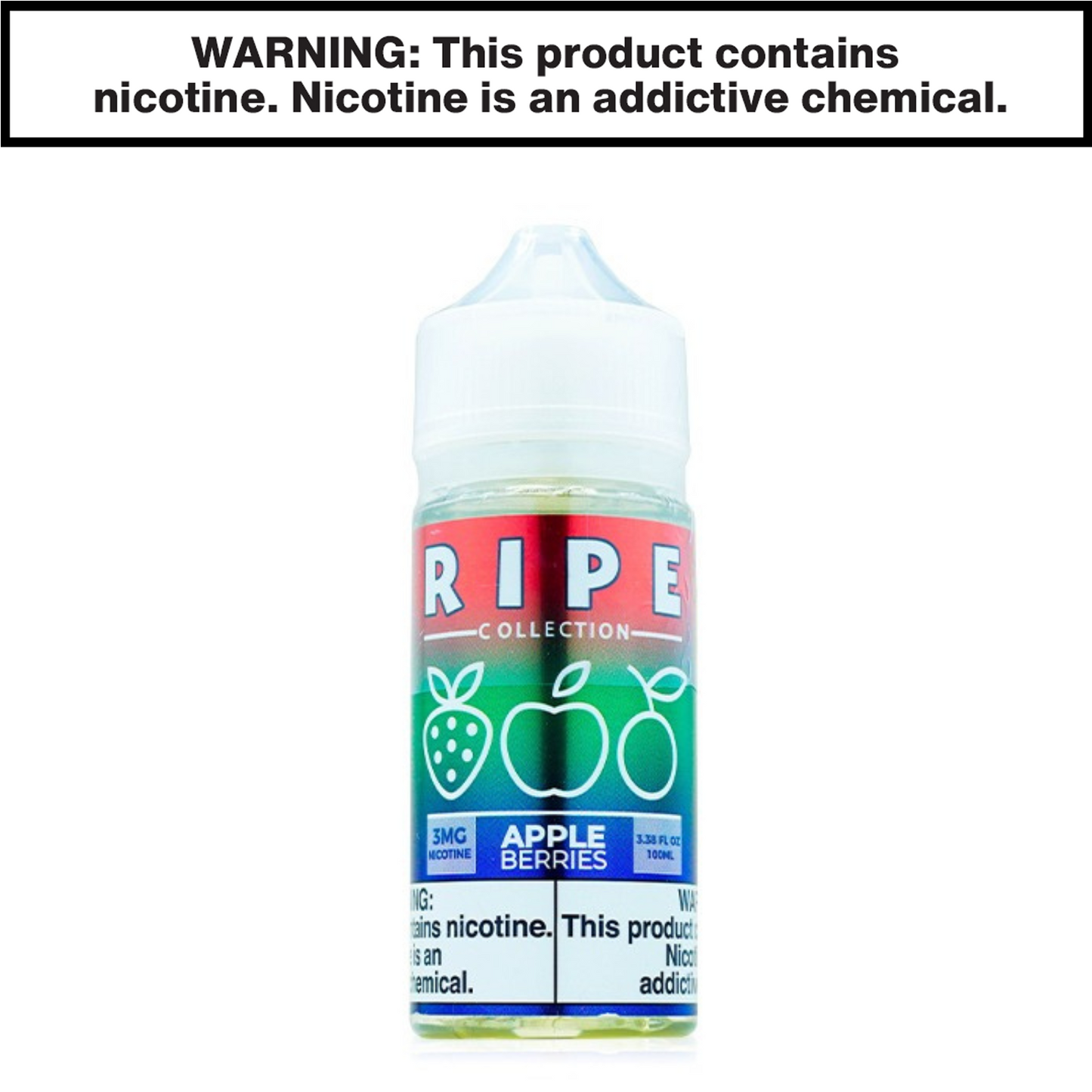 Vape 100 Ripe eJuice 100mL Freebase