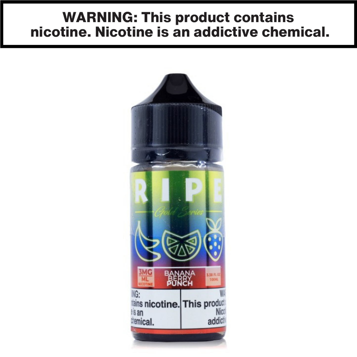 Vape 100 Ripe eJuice 100mL Freebase