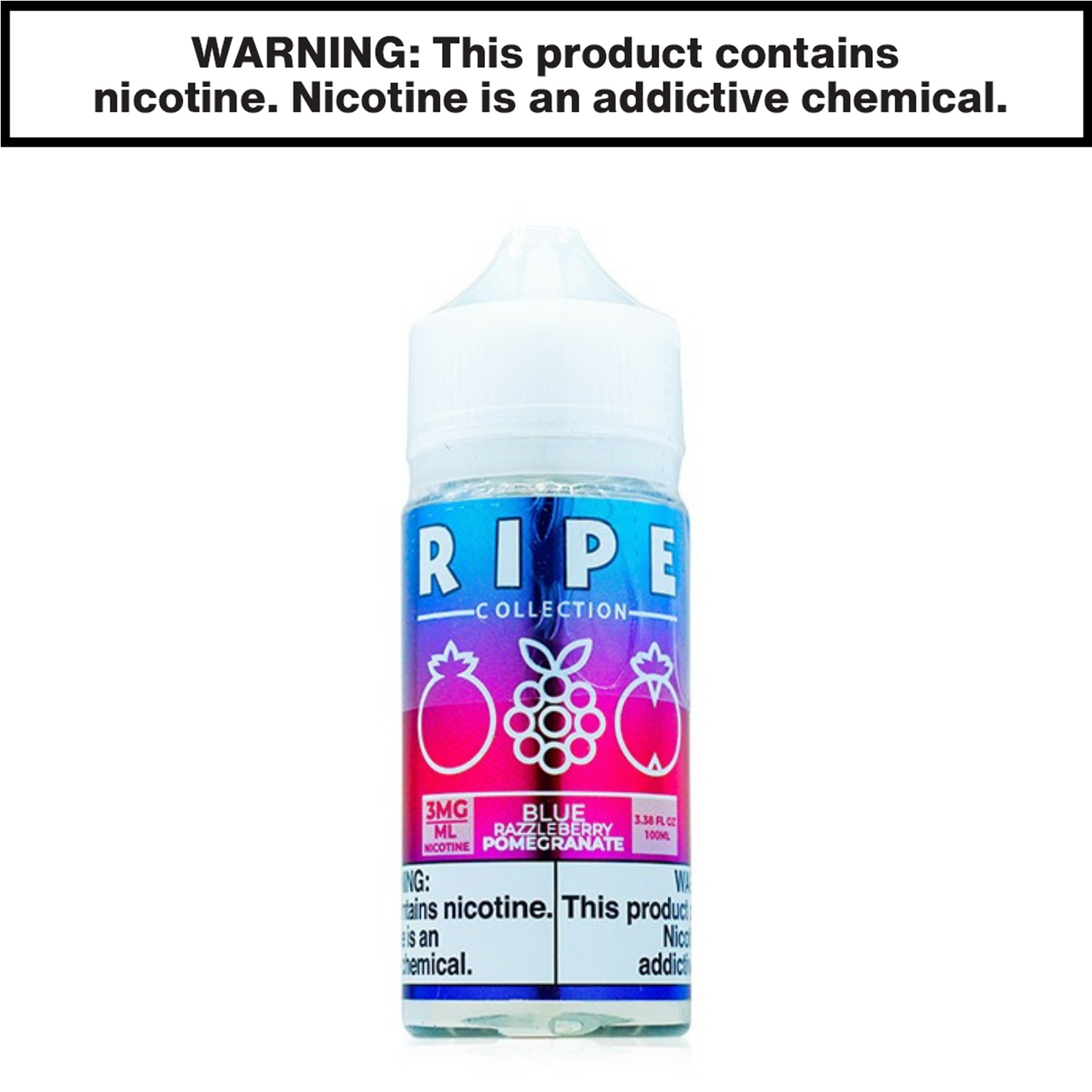 Vape 100 Ripe eJuice 100mL Freebase