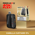 RedHawk 40K Puff FLEX Stash Disposable Vape - Vanilla Custard