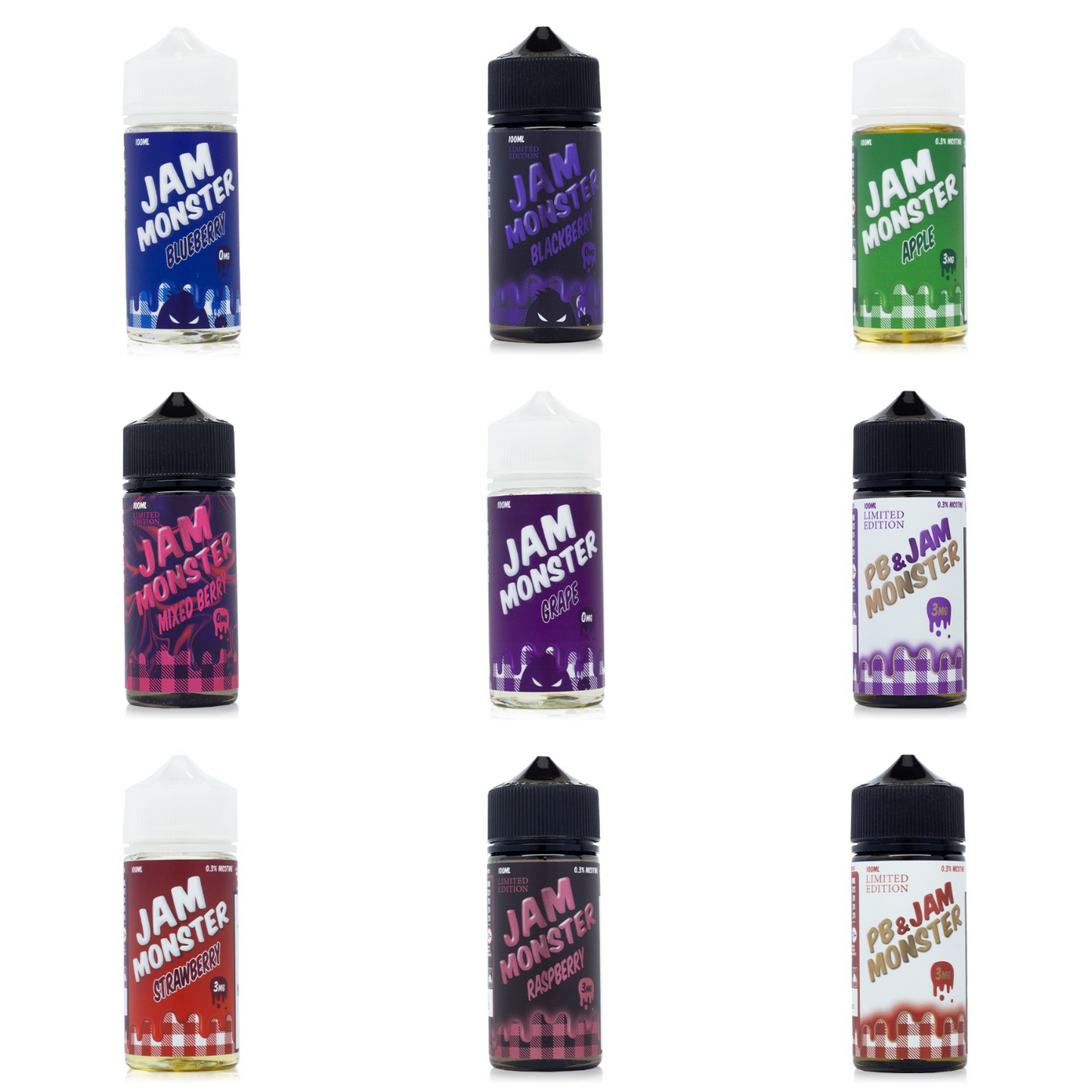 Jam Monster eJuice 100mL Freebase