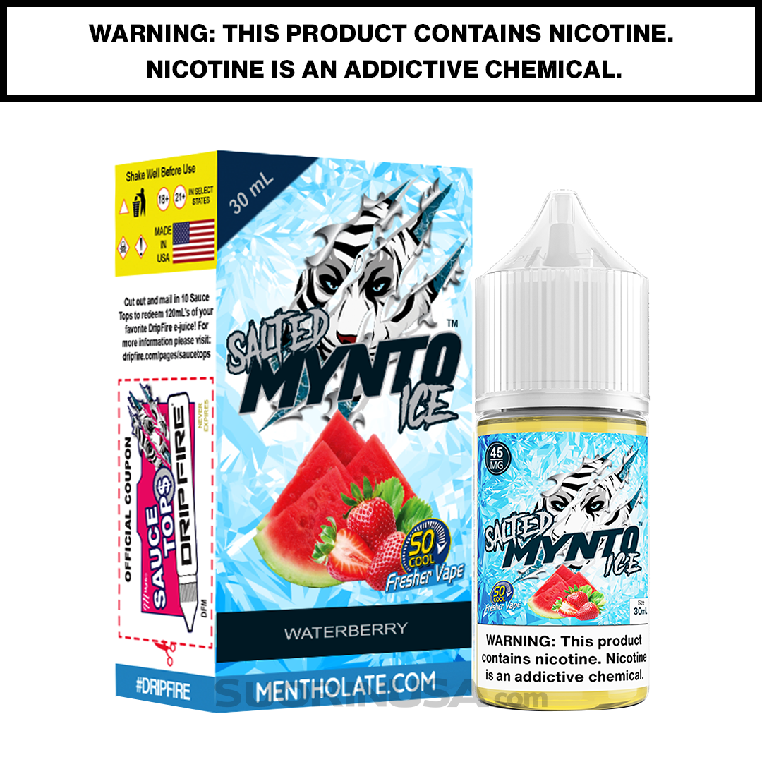 Mynto Ice WaterBerry Salt Nic 30mL Vape