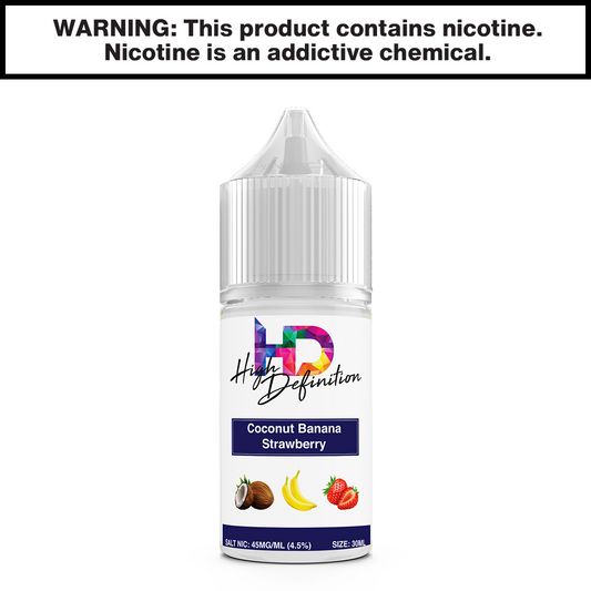 Hi Def - Coconut Banana Strawberry 30mL Salted Vape